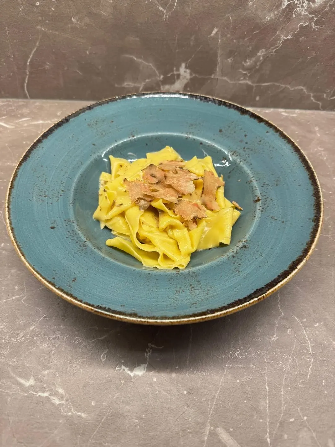 Piatto di pasta fresca fatta in casa